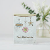 Frohe Weihnachten Postkarte (Stehend Vorderseite)