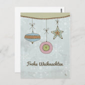 Frohe Weihnachten Postkarte (Vorne/Hinten)