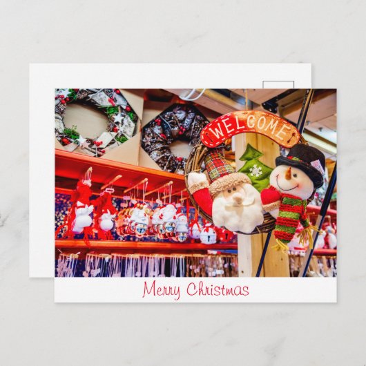 Frohe Weihnachten Postkarte (Vorne/Hinten)