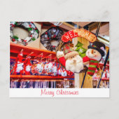 Frohe Weihnachten Postkarte (Vorderseite)