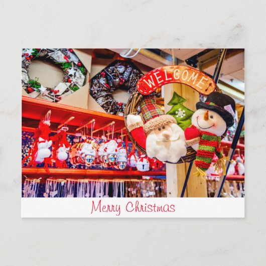 Frohe Weihnachten Postkarte (Vorderseite)