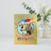 Frohe Weihnachten Postkarte (Stehend Vorderseite)