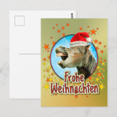 Frohe Weihnachten Postkarte (Vorne/Hinten)