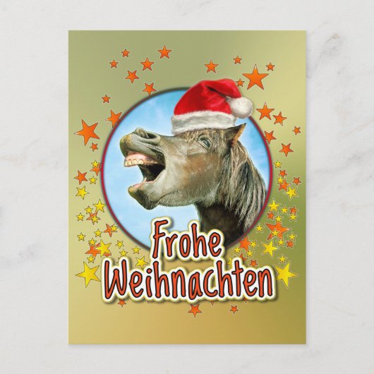 Frohe Weihnachten Postkarte (Vorderseite)