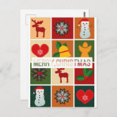 Frohe Weihnachten Postkarte (Vorne/Hinten)