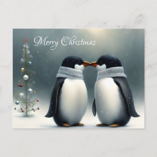 Frohe Weihnachten Postkarte (Vorderseite)