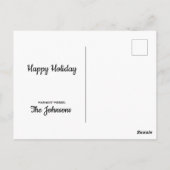 Frohe Weihnachten Postkarte (Rückseite)