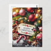 Frohe Weihnachten Postkarte (Vorne/Hinten)