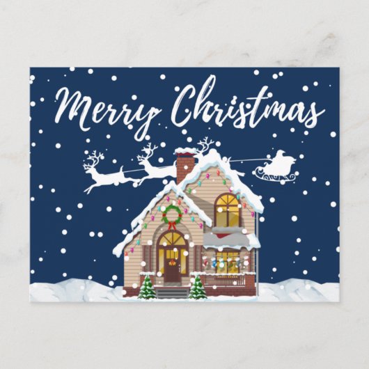 Frohe Weihnachten Postkarte (Vorderseite)