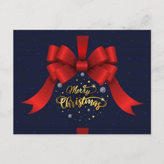 Frohe Weihnachten Postkarte (Vorderseite)