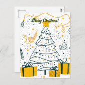 Frohe Weihnachten Postkarte (Vorne/Hinten)