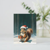 frohe Weihnachten Postkarte (Stehend Vorderseite)