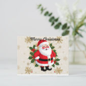 Frohe Weihnachten Postkarte (Stehend Vorderseite)