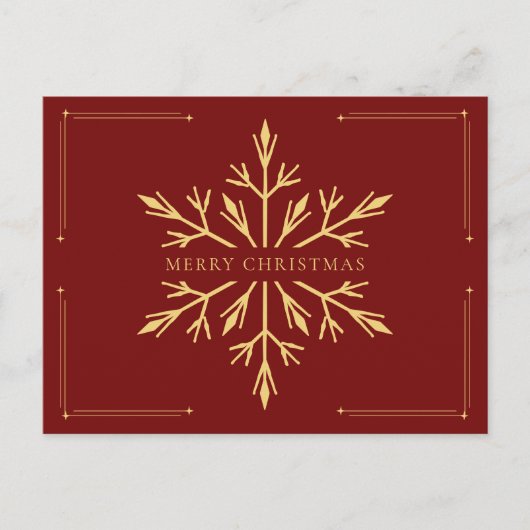FROHE WEIHNACHTEN POSTKARTE (Vorderseite)
