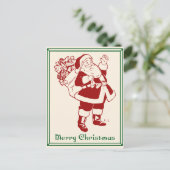 Frohe Weihnachten Postkarte (Stehend Vorderseite)