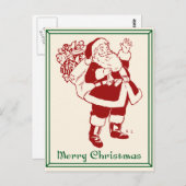 Frohe Weihnachten Postkarte (Vorne/Hinten)