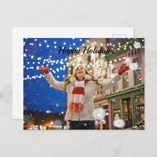 Frohe Weihnachten Postkarte (Vorne/Hinten)