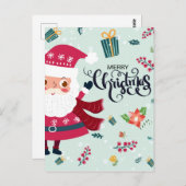 Frohe Weihnachten Postkarte (Vorne/Hinten)