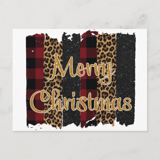Frohe Weihnachten Postkarte (Vorderseite)