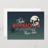 Frohe Weihnachten Postkarte (Vorne/Hinten)
