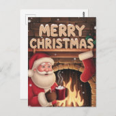 frohe Weihnachten Postkarte (Vorne/Hinten)