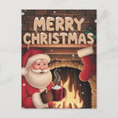 frohe Weihnachten Postkarte (Vorderseite)