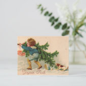 Frohe Weihnachten Postkarte (Stehend Vorderseite)