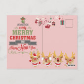 Frohe Weihnachten Postkarte (Rückseite)