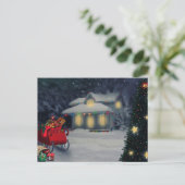 Frohe Weihnachten Postkarte (Stehend Vorderseite)