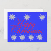 Frohe Weihnachten Postkarte (Vorne/Hinten)
