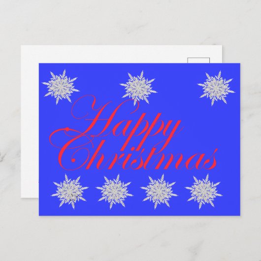 Frohe Weihnachten Postkarte (Vorne/Hinten)