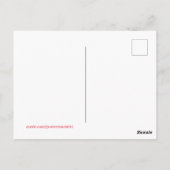 Frohe Weihnachten Postkarte (Rückseite)