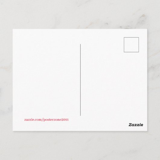 Frohe Weihnachten Postkarte (Rückseite)