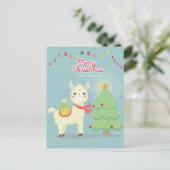 Frohe Weihnachten Postkarte (Stehend Vorderseite)