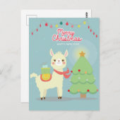 Frohe Weihnachten Postkarte (Vorne/Hinten)