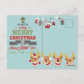 Frohe Weihnachten Postkarte (Rückseite)