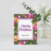 Frohe Weihnachten Postkarte (Stehend Vorderseite)