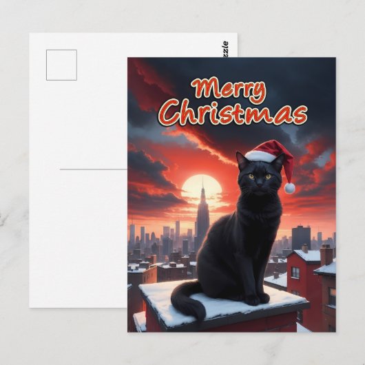 frohe Weihnachten Postkarte (Vorne/Hinten)