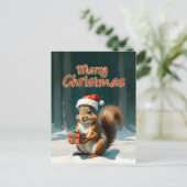 frohe Weihnachten Postkarte (Stehend Vorderseite)