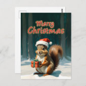 frohe Weihnachten Postkarte (Vorne/Hinten)