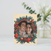 Frohe Weihnachten Postkarte (Stehend Vorderseite)