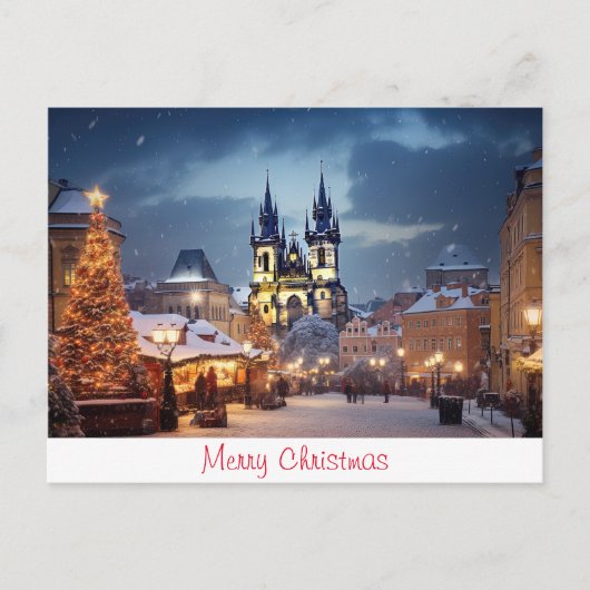 Frohe Weihnachten Postkarte (Vorderseite)