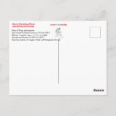 Frohe Weihnachten Postkarte (Rückseite)