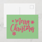 Frohe Weihnachten Postkarte (Vorne/Hinten)