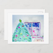 Frohe Weihnachten ! Postkarte (Vorne/Hinten)