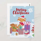 Frohe Weihnachten Postkarte (Vorne/Hinten)