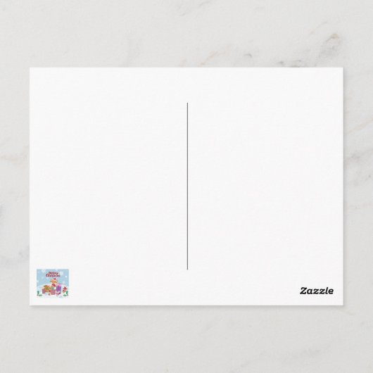 Frohe Weihnachten Postkarte (Rückseite)