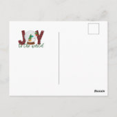 Frohe Weihnachten Postkarte (Rückseite)