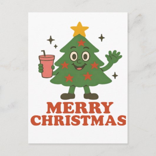 Frohe Weihnachten Postkarte (Vorderseite)