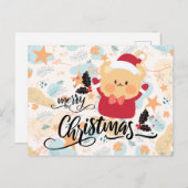 frohe Weihnachten Postkarte (Vorne/Hinten)